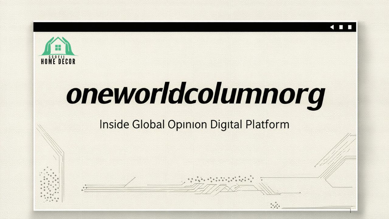 oneworldcolumnorg: Inside Global Opinion Digital Platform